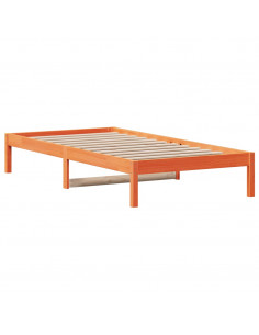 Dormeuse Marrone Cera 90x190 cm in Legno Massello di Pino 2