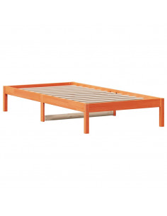 Dormeuse Marrone Cera 90x200 cm in Legno Massello di Pino 2