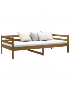 Dormeuse Miele 90x190 cm in Legno Massello di Pino