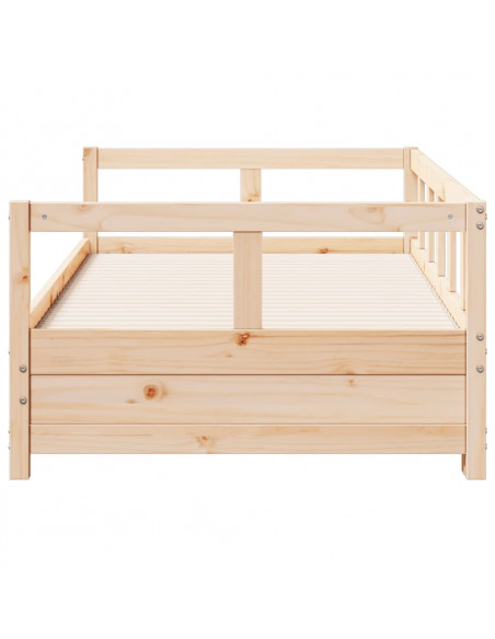 Dormeuse senza Materasso 80x200 cm in Legno Massello di Pino