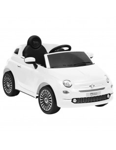 Auto Elettrica per Bambini Fiat 500 Bianca 2