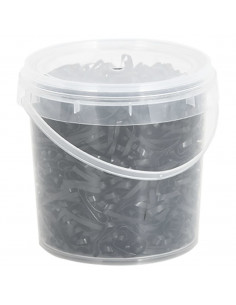 Elastici per Trecce Cavallo 1500 pz Neri in Silicone