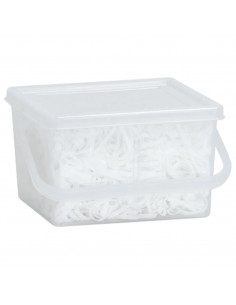 Elastici per Trecce Cavallo 2500 pz Bianchi in Silicone 2