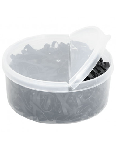 Elastici per Trecce Cavallo 500 pz Neri in Silicone