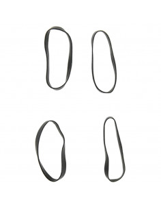 Elastici per Trecce Cavallo 500 pz Neri in Silicone