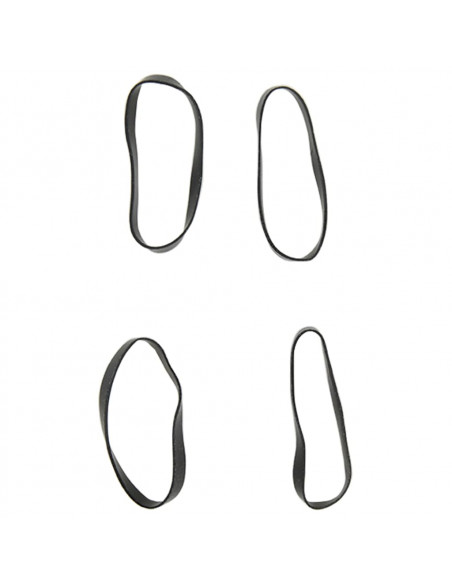 Elastici per Trecce Cavallo 500 pz Neri in Silicone
