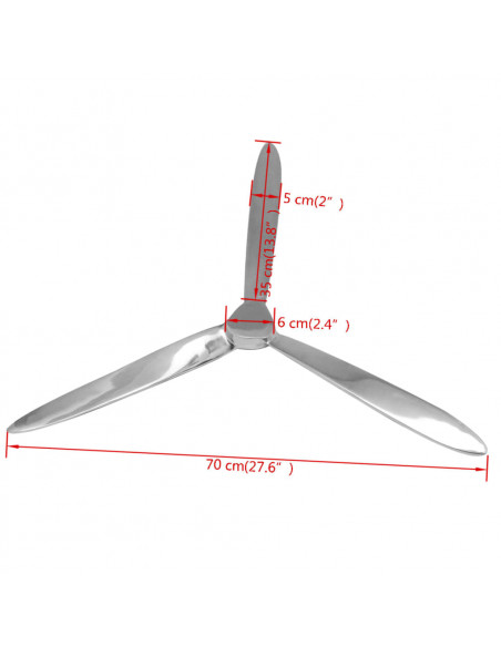 Elica Montaggio a Muro Alluminio 70 cm Argento
