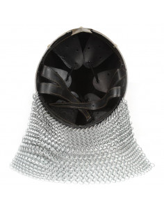 Elmo da Cavaliere Crociato Antico Replica LARP Argento 2