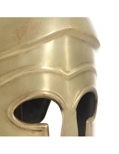 Elmo da Guerriero Greco Antico per LARP in Acciaio Ottone