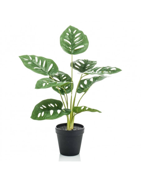 Emerald Cespuglio Artificiale di Monstera Adansonii 43 cm in Vaso
