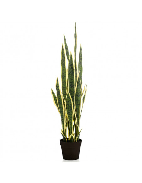 Emerald Pianta Artificiale Sansevieria in Vaso di Plastica 97 cm