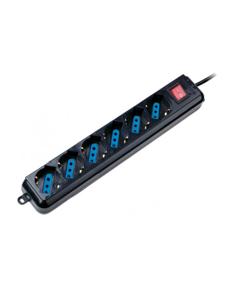Eminent EM3925 prolunghe e multiple 1,5 m 6 presa(e) AC Nero