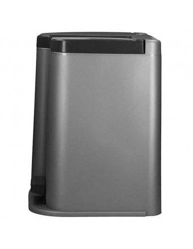 Curver Pattumiera a Pedale Doppia Deco 15L e 6L Cestini Grigio Chiaro