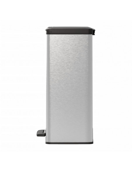 Curver Pattumiera a Pedale Deco 65 L Argento