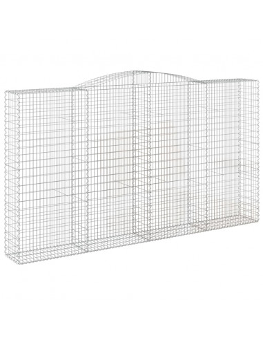 Cesto Gabbione ad Arco 400x50x220/240 cm Ferro Zincato