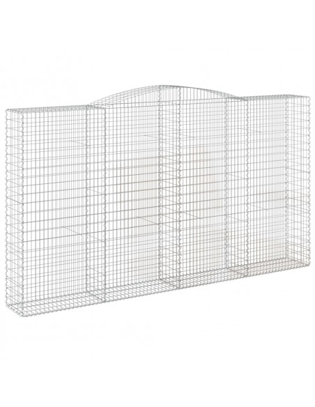 Cesto Gabbione ad Arco 400x50x220/240 cm Ferro Zincato