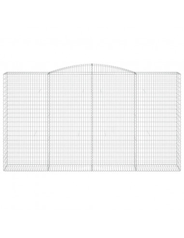 Cesto Gabbione ad Arco 400x50x220/240 cm Ferro Zincato