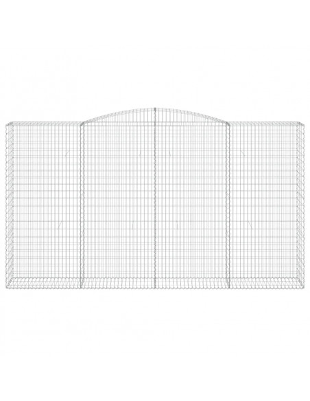 Cesto Gabbione ad Arco 400x50x220/240 cm Ferro Zincato