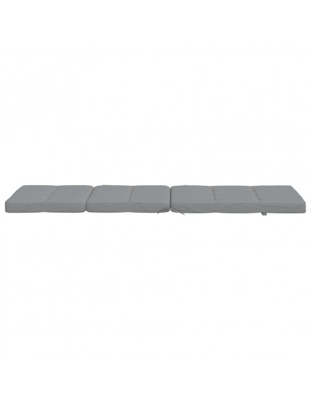 Cuscini per Sedia a Sdraio 2 pz Grigio in Tessuto Oxford