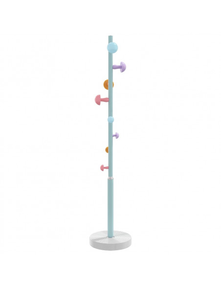 Appendiabiti Blu 172 cm in Ferro Verniciato a Polvere