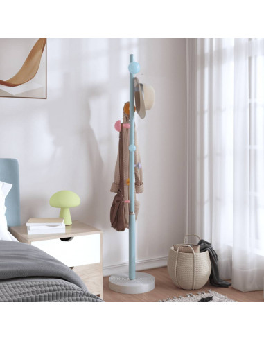 Appendiabiti Blu 172 cm in Ferro Verniciato a Polvere