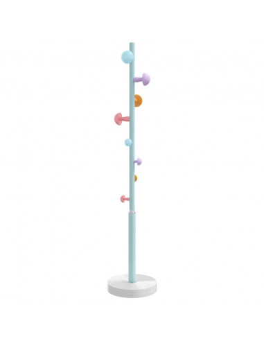 Appendiabiti Blu 172 cm in Ferro Verniciato a Polvere