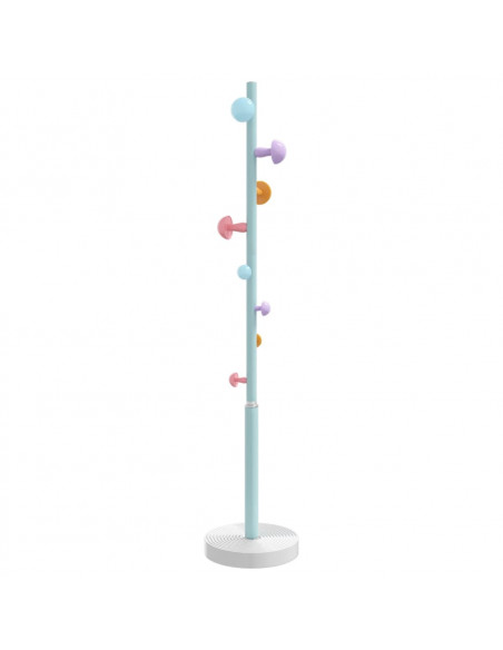 Appendiabiti Blu 172 cm in Ferro Verniciato a Polvere
