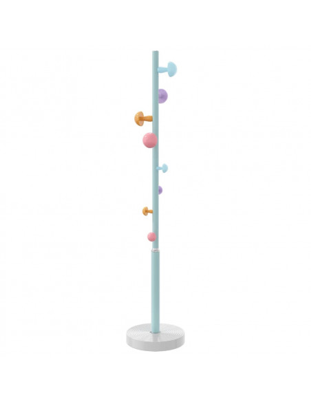 Appendiabiti Blu 172 cm in Ferro Verniciato a Polvere