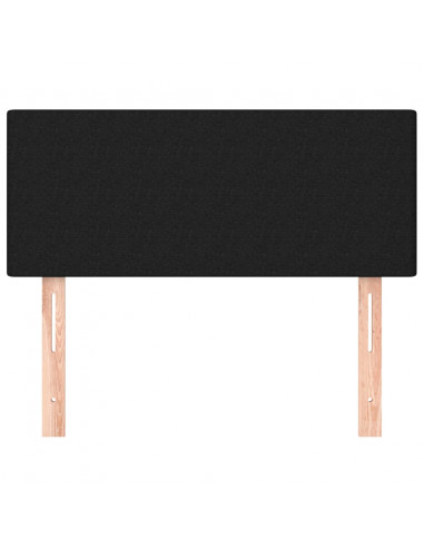 Testiera Nera 90x5x78/88 cm in Tessuto