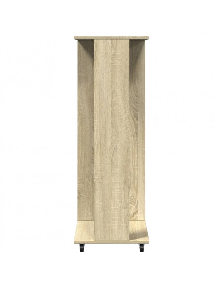 Armadio con Ruote Rovere Sonoma 102x38x110 cm Legno Multistrato