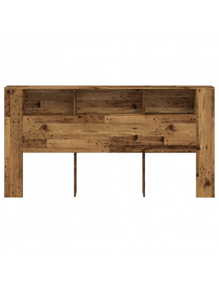 Testiera Contenitore Legno Antico 200x18,5x102,5cm Truciolato