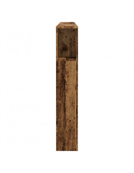 Testiera Contenitore Legno Antico 200x18,5x102,5cm Truciolato