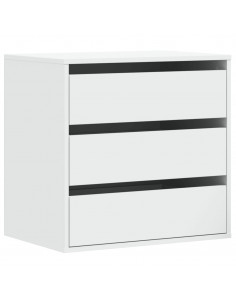 Cassettiera Bianca 60x41x58 cm in Legno Multistrato 2