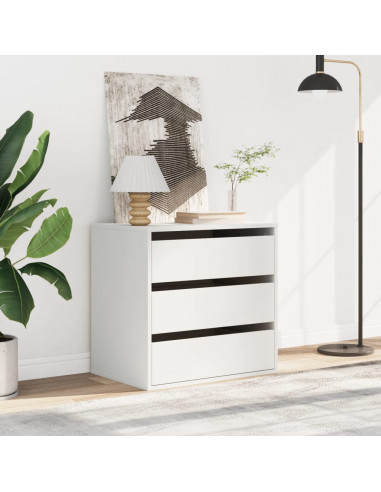 Cassettiera Bianca 60x41x58 cm in Legno Multistrato