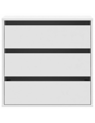 Cassettiera Bianca 60x41x58 cm in Legno Multistrato