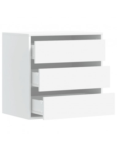 Cassettiera Bianca 60x41x58 cm in Legno Multistrato