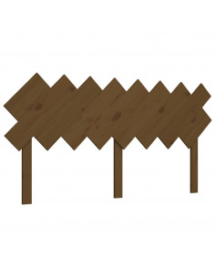 Testiera Letto Miele 159,5x3x80,5 cm in Legno Massello di Pino 2