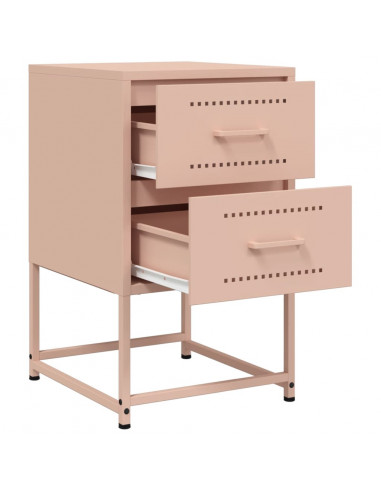 Comodino Rosa 36x39x60,5 cm in Acciaio