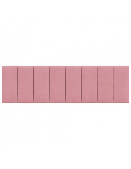 Cuscino Testiera Rosa 160 cm in Velluto