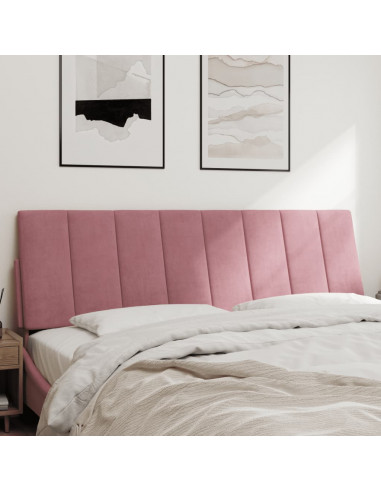 Cuscino Testiera Rosa 160 cm in Velluto
