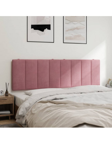 Cuscino Testiera Rosa 160 cm in Velluto