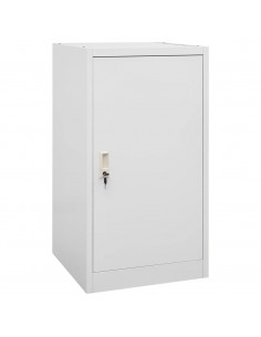 Armadio Porta Sella Grigio Chiaro 53x53x105 cm in Acciaio 2