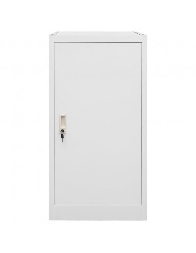 Armadio Porta Sella Grigio Chiaro 53x53x105 cm in Acciaio