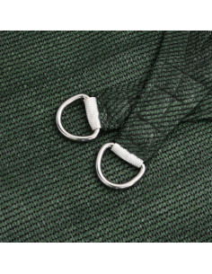 Vela Parasole 160 g/m² Verde Scuro 4,5x4,5x4,5 m in HDPE