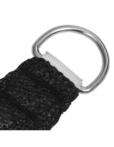 Vela Parasole 160 g/m² Nera 3,5x3,5x4,9 m in HDPE