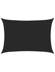 Vela Parasole 160 g/m² Nera 3x4 m in HDPE 2