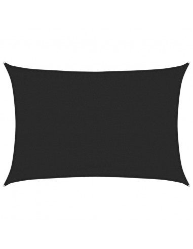 Vela Parasole 160 g/m² Nera 3,5x4,5 m in HDPE