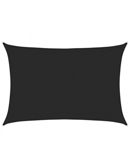 Vela Parasole 160 g/m² Nera 3,5x4,5 m in HDPE