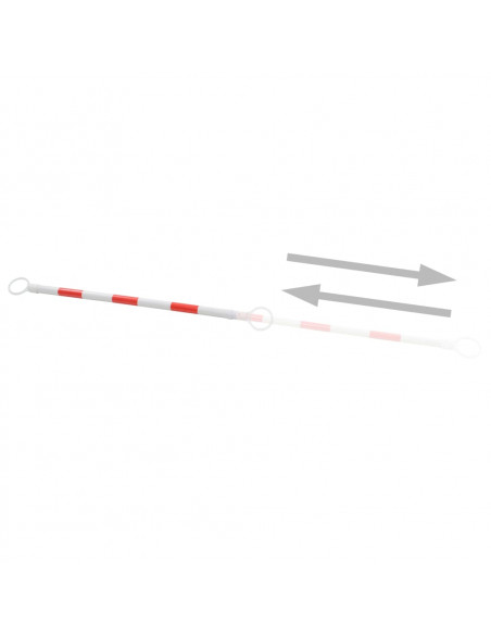 Barre Retrattili per Coni Stradali 2 pz ABS 116-197 cm