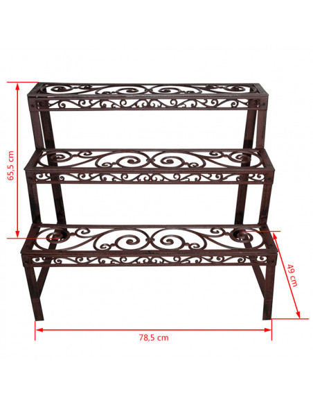 Esschert Design Mensola Rettangolare BPH33